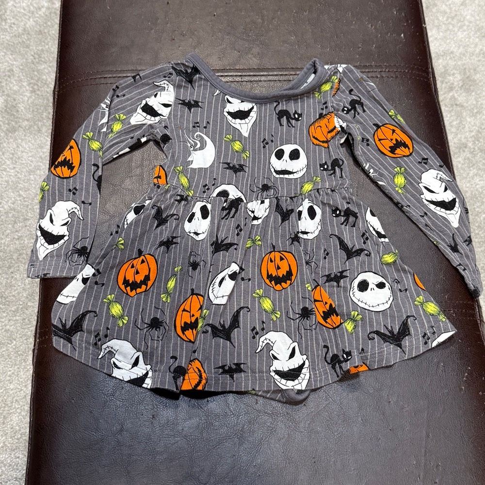 Little Sleepies Nightmare Before Christmas Twirl Dress with Bodysuit